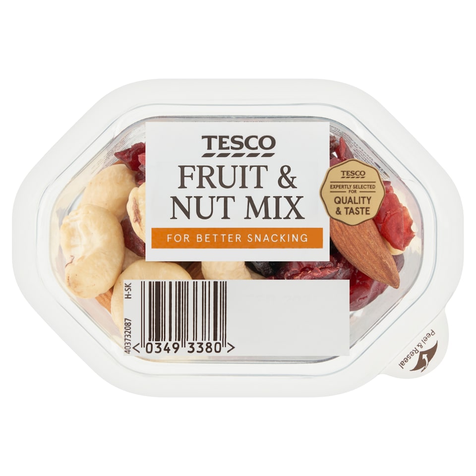 Tesco diófélék, mazsola és édesített aszalt vörösáfonya keveréke 55 g