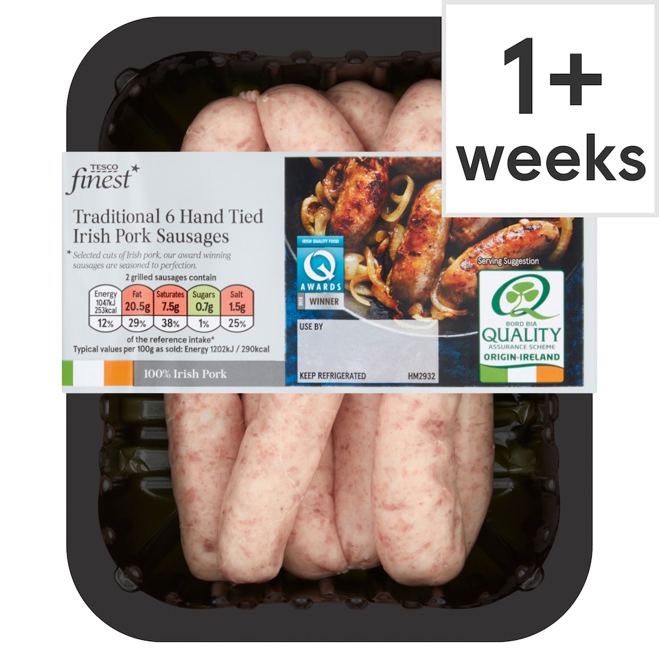 Tesco Finest Irish Traditional Pork Sausage 272G