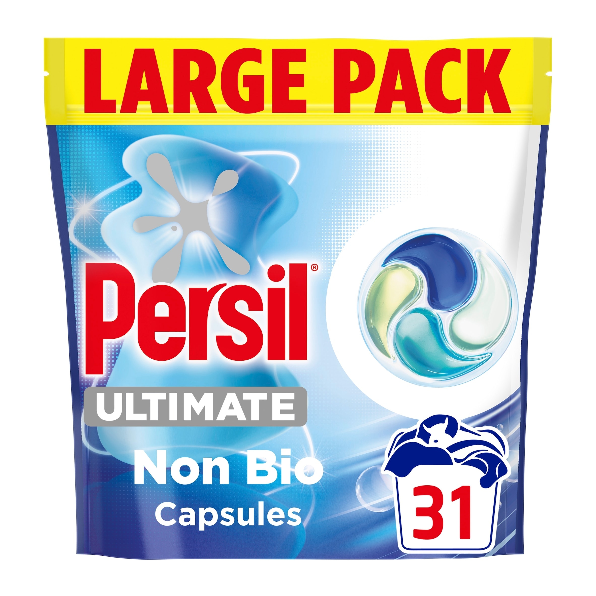 Persil Ultimate Non Bio Ultra Stain Removal Laundry Washing Detergent Capsules Large Pack 31 Washes 421g