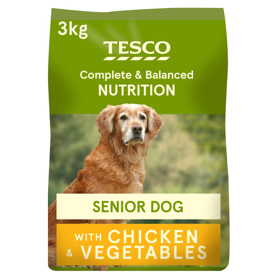 image 1 of Tesco Chicken Senior Dry Dog Food 3Kg