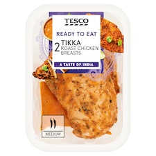 Tesco 2 Tikka Roast Chicken Breasts 300g