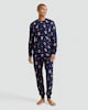image 2 of F&F Teddy Bear Print Matching Family Christmas Pyjamas in Navy