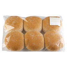 Tesco Soft Wholemeal Roll 6 Pack