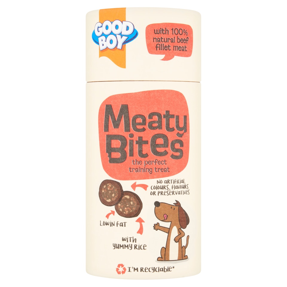 Good Boy Meaty Bites Dog Treat - Beef 70g