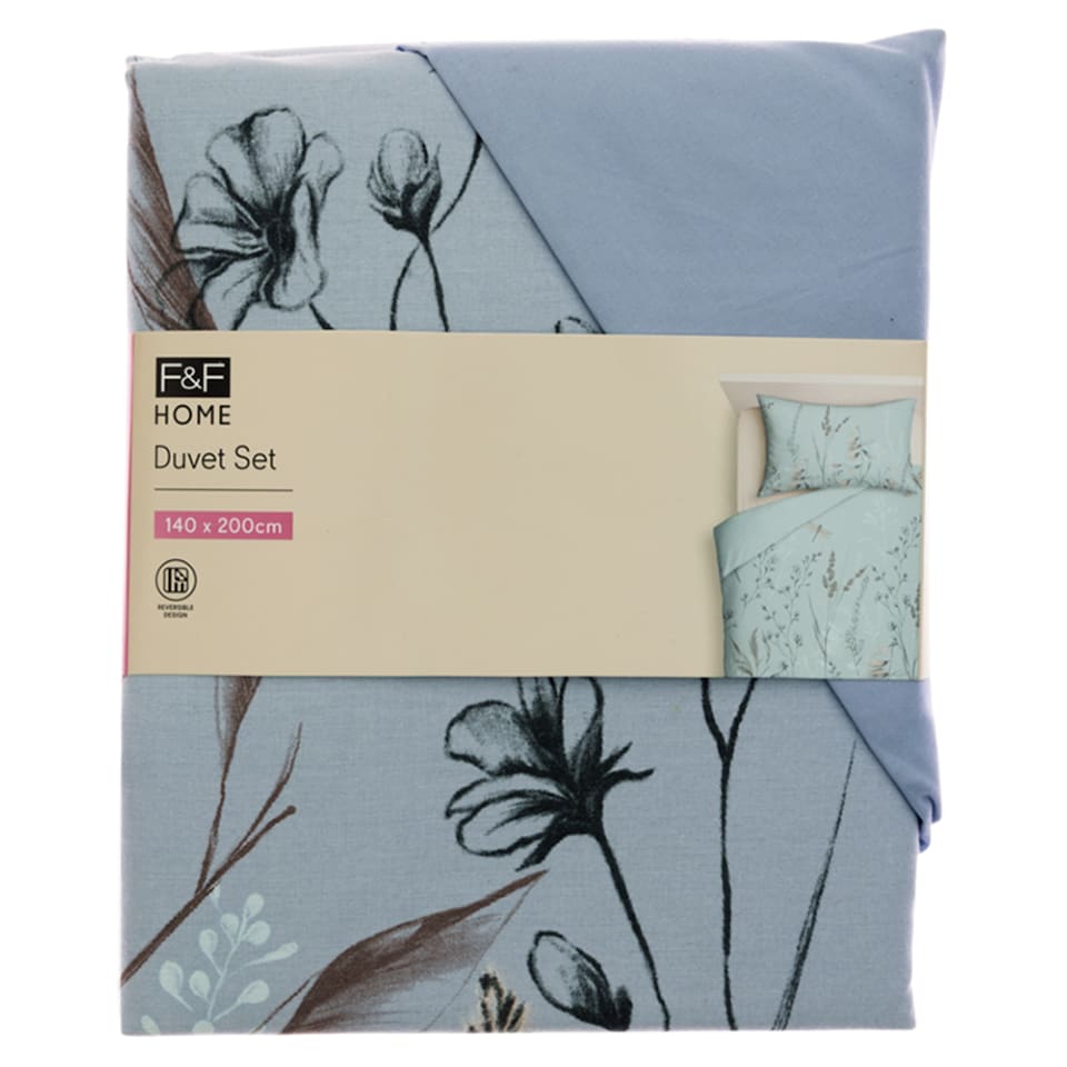 F&F Home Botanical Dragonfly Duvet Set 140 x 200 cm