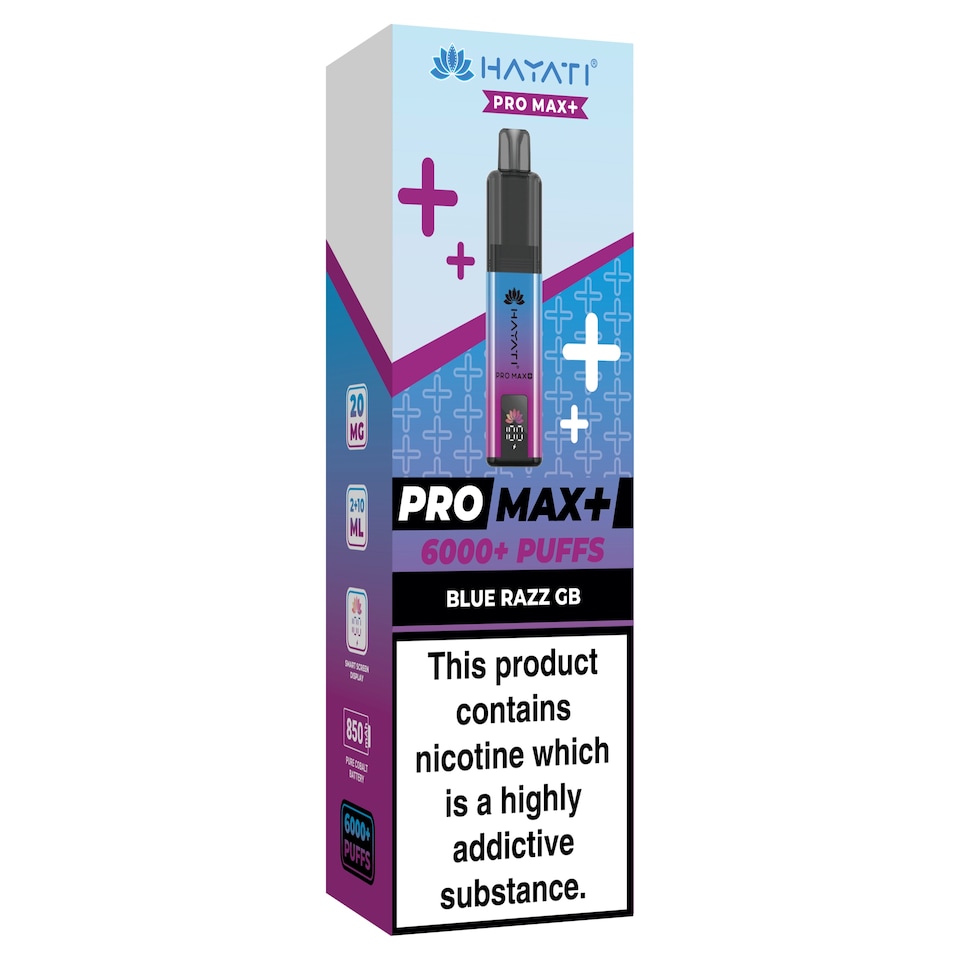 Hayati Pro Max+ Kit Blue Razz GB 20mg