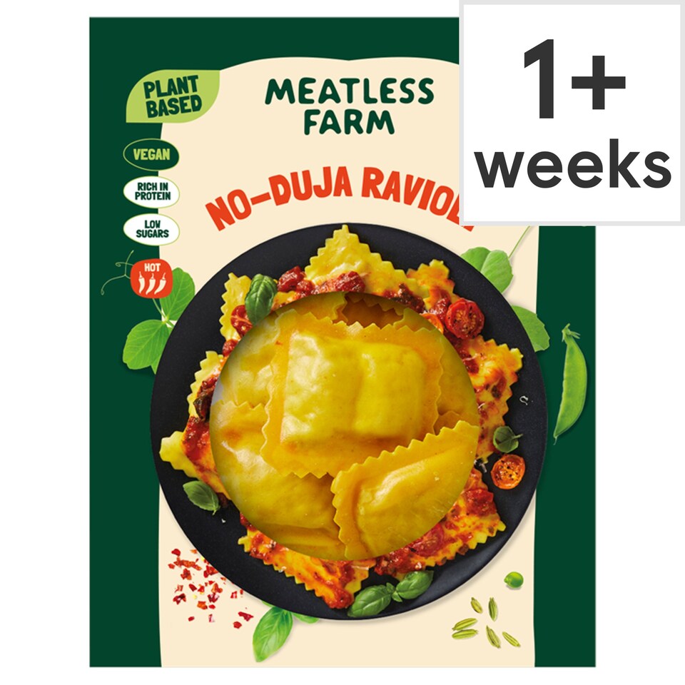 Meatless Farm NoDuja Ravioli 192g Tesco Groceries