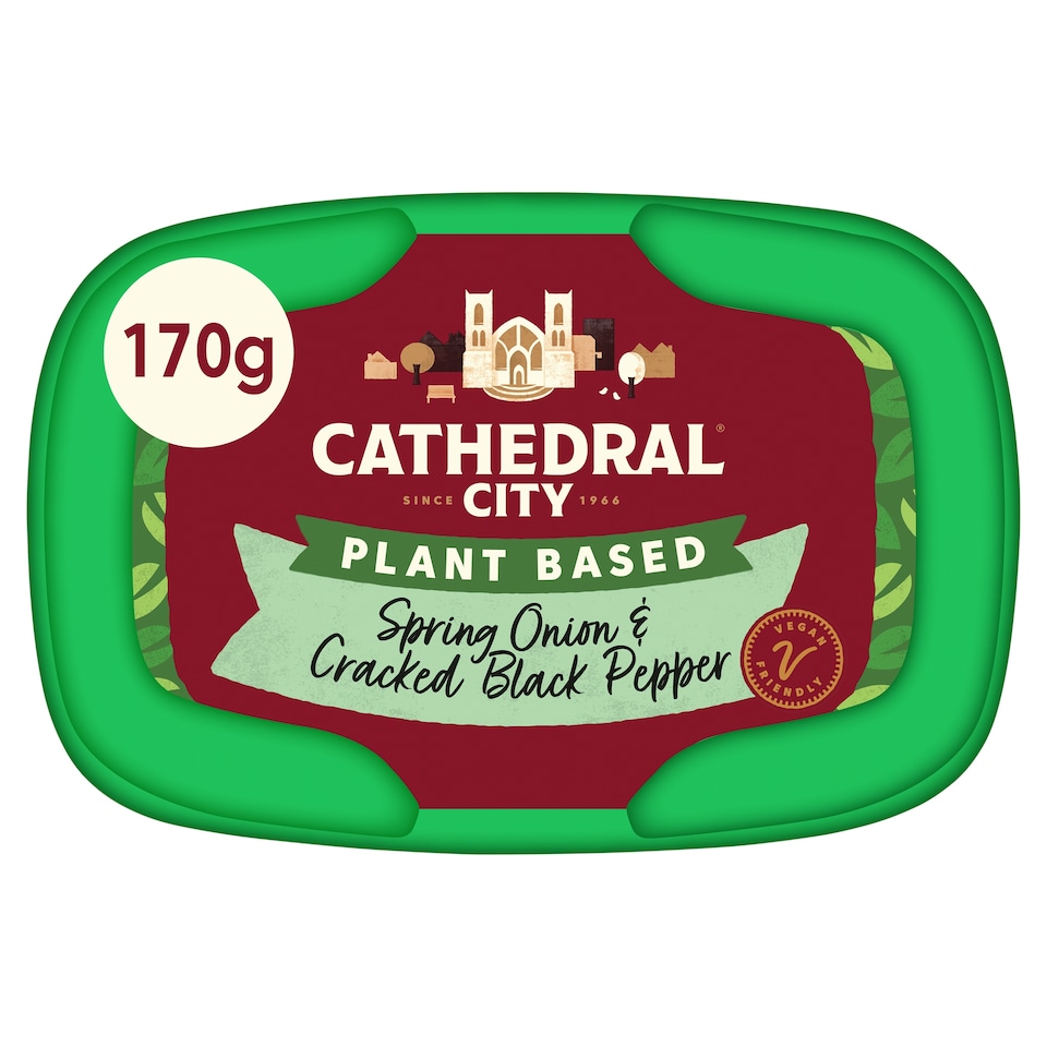 Cathedral City Plant-Based Spring Onion & Black Pepper 170G