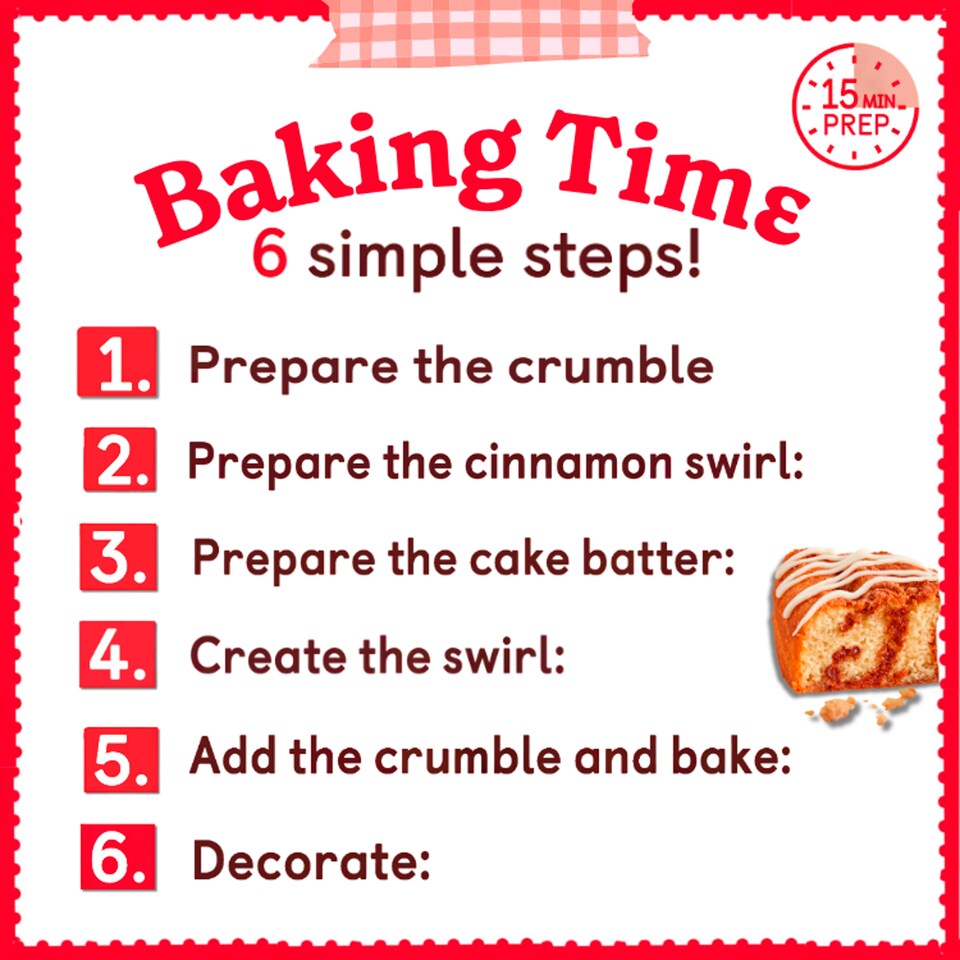 image 1 of Betty Crocker Cinnamon Swirl Cake Kit 465g