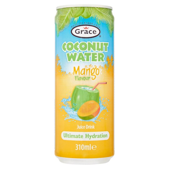 Grace Coconut Water Mango 310Ml Tesco Groceries