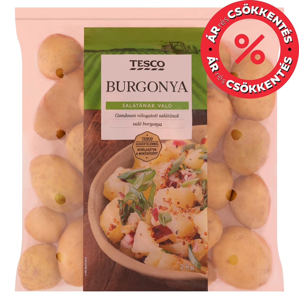 Tesco burgonya salátának való 2 kg