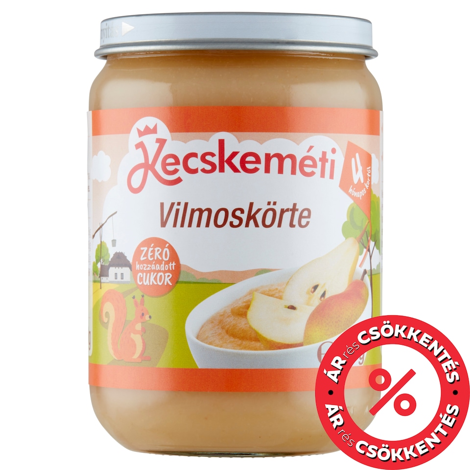 Kecskeméti Pear Baby Dessert 4+ Months 190 g