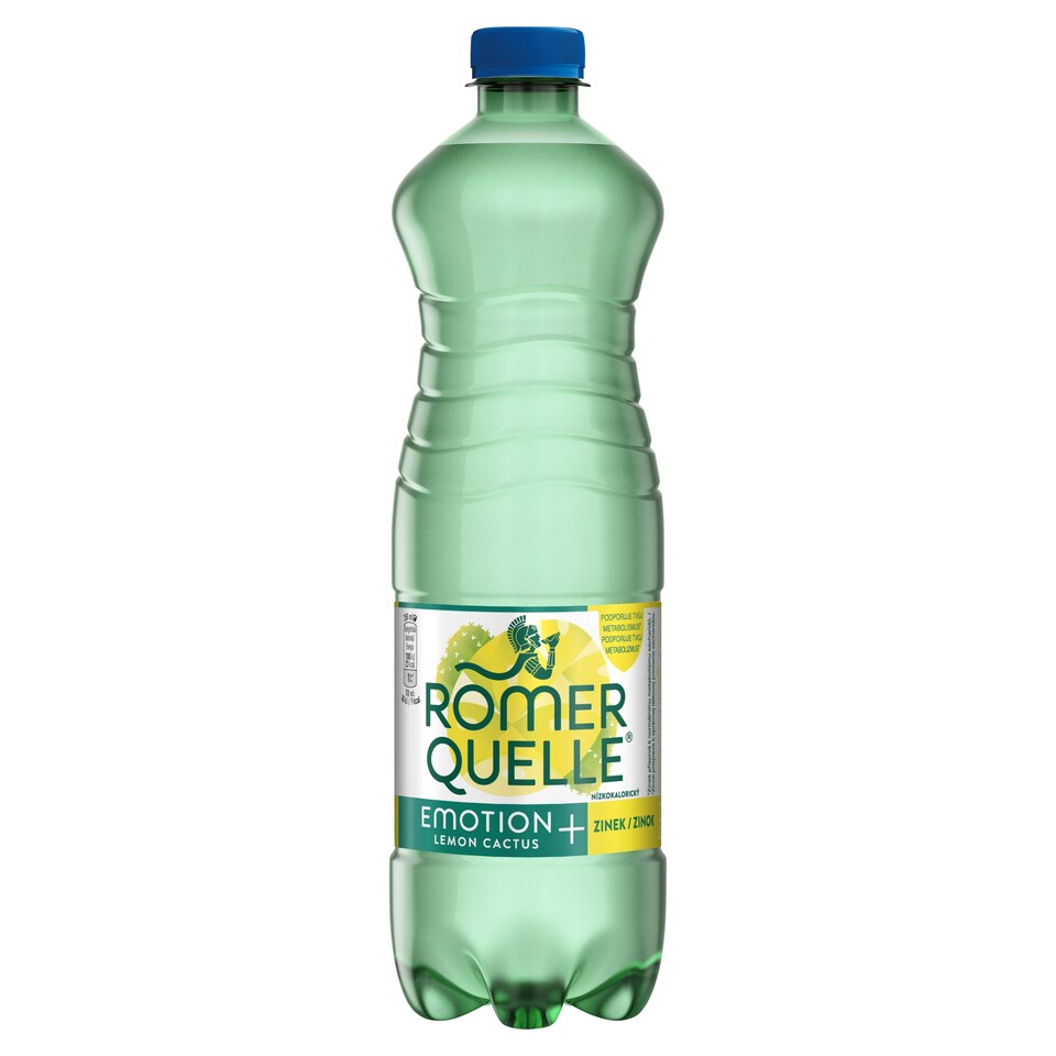 Römerquelle Emotion+ zinok Lemon Cactus nízkokalorický sýtený nealkoholický nápoj 0,75 l