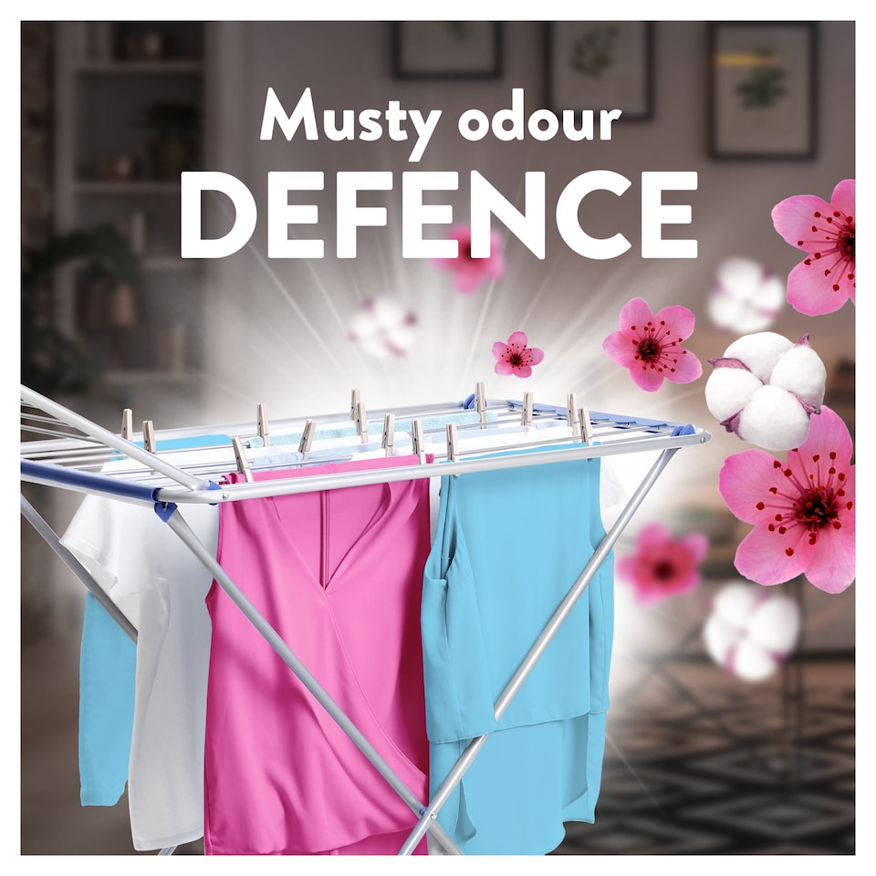 image 1 of Fairy Outdoorable Fabric Conditioner Cherry Blossom & Nordic Cotton 53 Washes 742ml