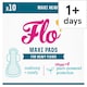 image 1 of Flo Bamboo Maxi Pads - Ultra Absorbent, Long & Wide (10 pads)