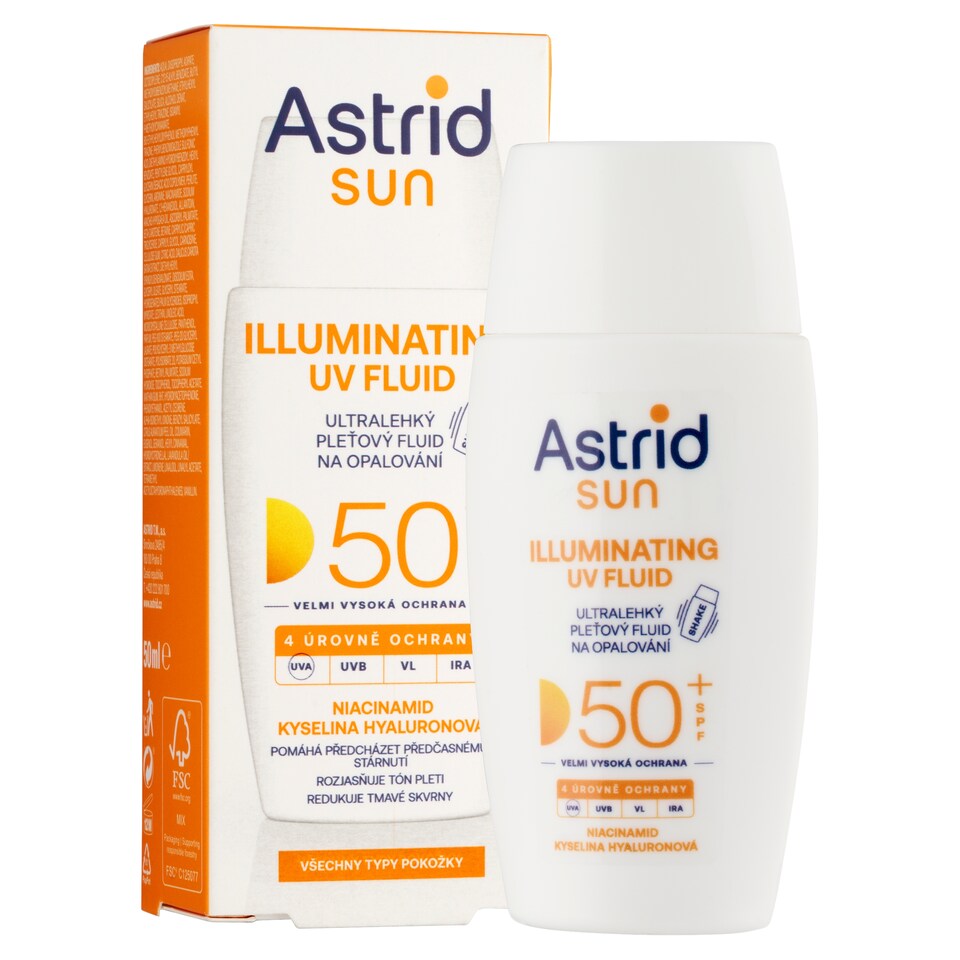 Obrázek 1 pro produkt Astrid Sun Ultralehký pleťový fluid na opalování SPF 50+ 50ml