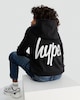 image 3 of Hype Cotton Rich Logo Hoodie in Black