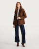 image 2 of F&F Faux Suede Blazer in Brown
