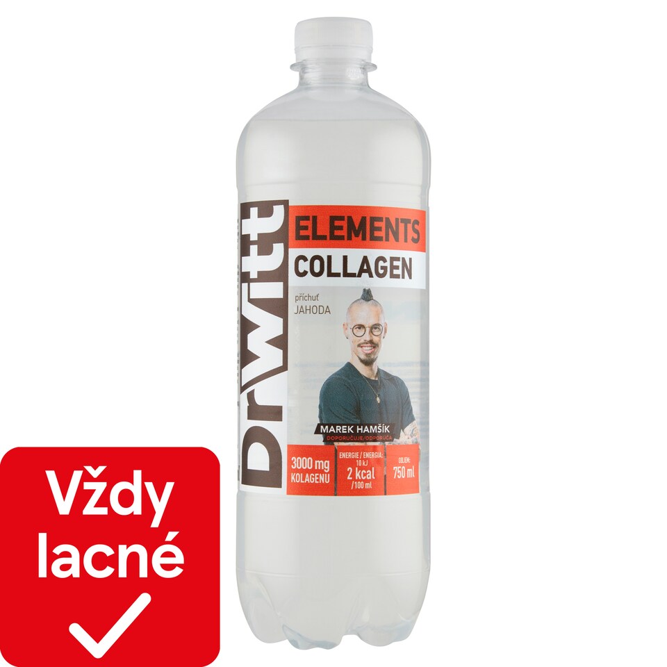 DrWitt Elements kolagén s príchuťou jahody 750 ml