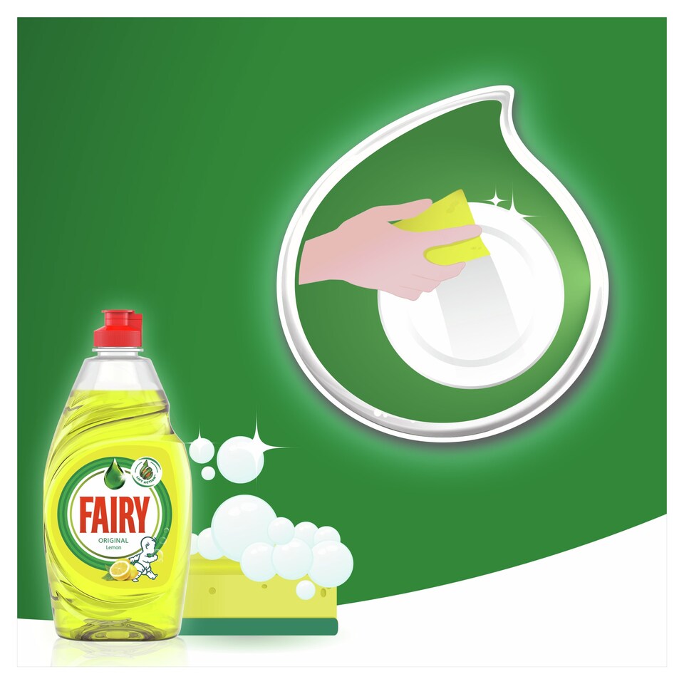 image 1 of Fairy Lemon Washing Up Liquid 500Ml