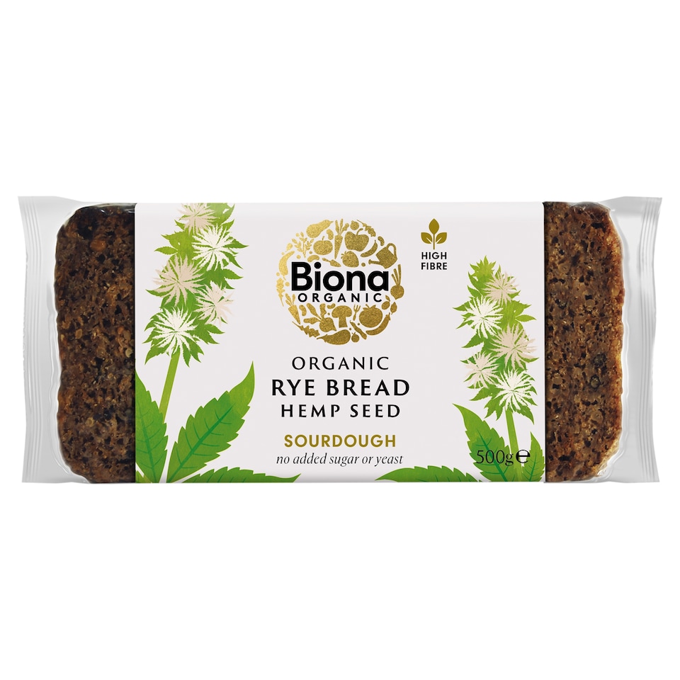 Biona Organic Rye Bread Hemp Seed 500g