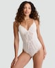 image 1 of The F&F Edit Lace Panel Bodysuit in Gold