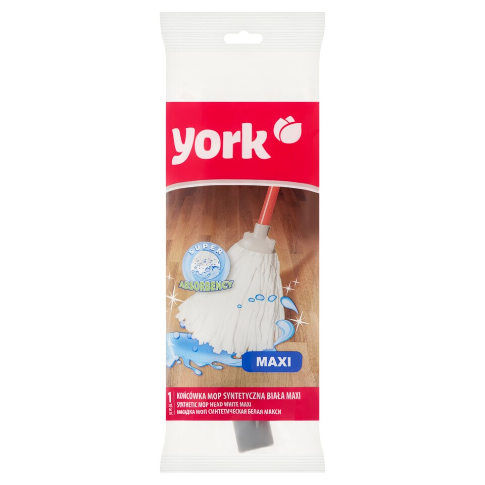 York Maxi White Synthetic Mop Head