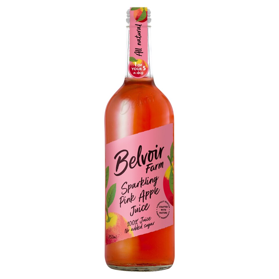 Belvoir Pink Lady Sparkling Apple Juice 750Ml