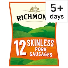 Richmond Skinless Pork Sausages 12 Pack 319g