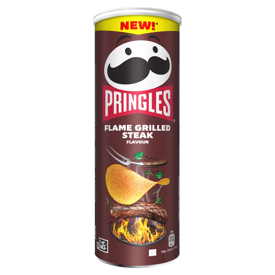 Pringles Chrumkavý ostrý snack s príchuťou steaku grilovaného 165 g