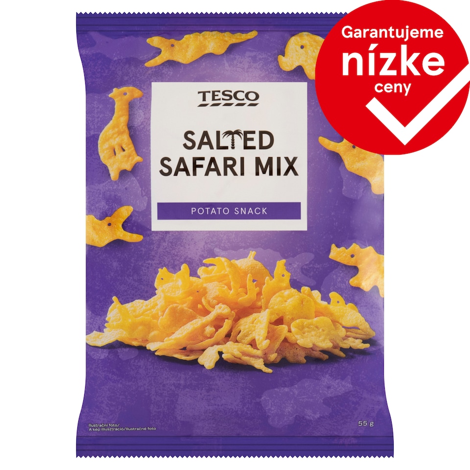 Tesco Salted Safari Mix Potato Snack 55 g