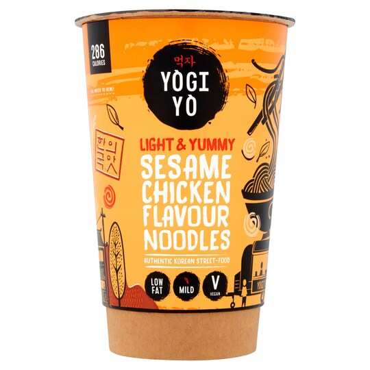 Yogiyo Korean Bbq Chicken Flavoured Noodle Pot 73G Tesco Groceries