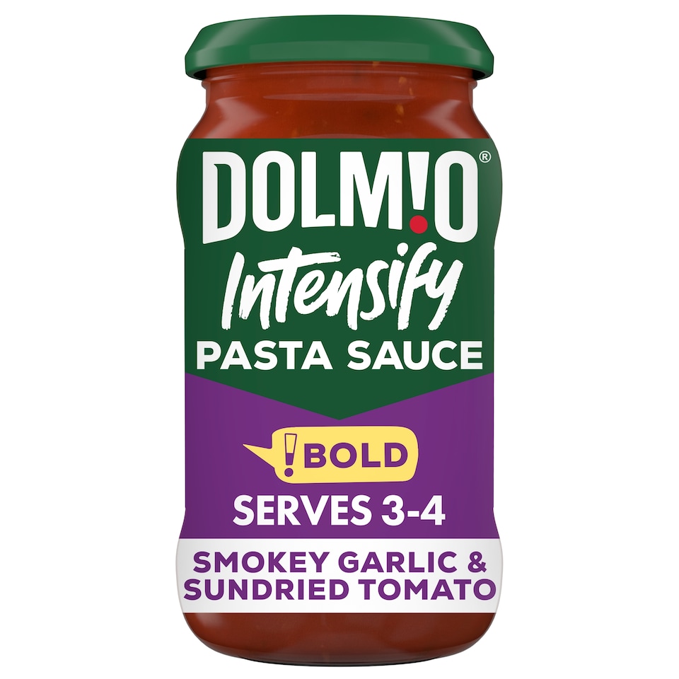 image 1 of Dolmio Intensify Pasta Sauce Bold Smokey Garlic and Sundried Tomatoes 400g