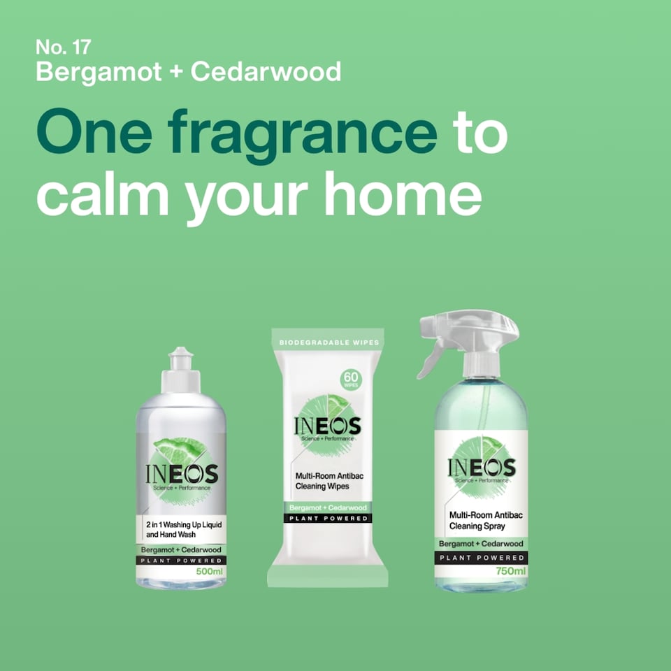 image 1 of INEOS Antibac Multi-Room Spray Bergamot + Cedarwood 750ml