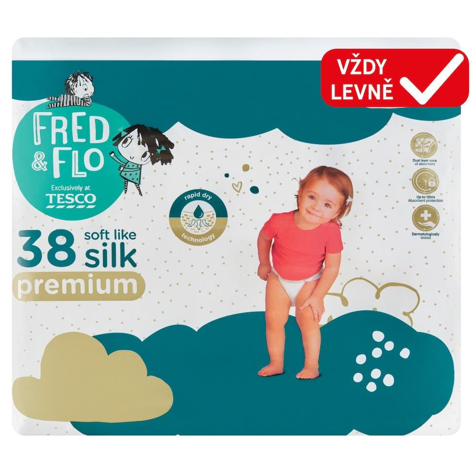 image 1 of Fred & Flo Premium Diapers 5 Junior 11-18 kg 38 pcs