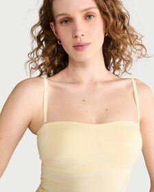 F&F Cotton Rich Contour Secret Support Multiway Vest in Yellow
