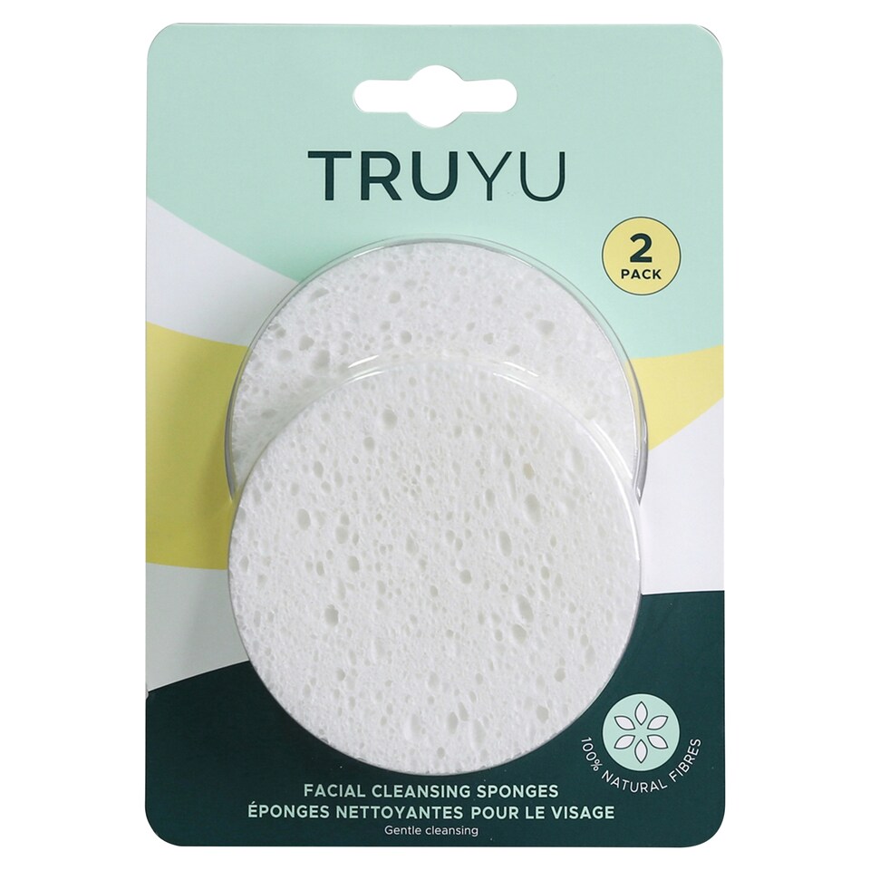 Qvs Natural Cellulose Facial Cleansing Sponges 2