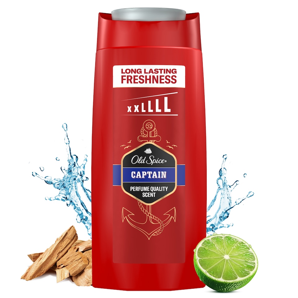 Old Spice Captain Men’s 3-in-1 Wash, Shower Gel & Shampoo 675ml