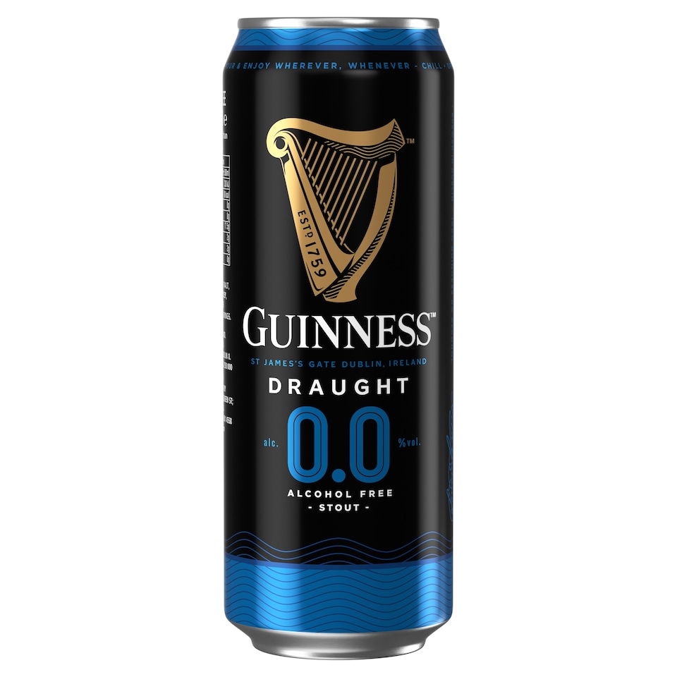 image 1 of Guinness 0.0% Alcohol Free Draught Stout 4X440ml