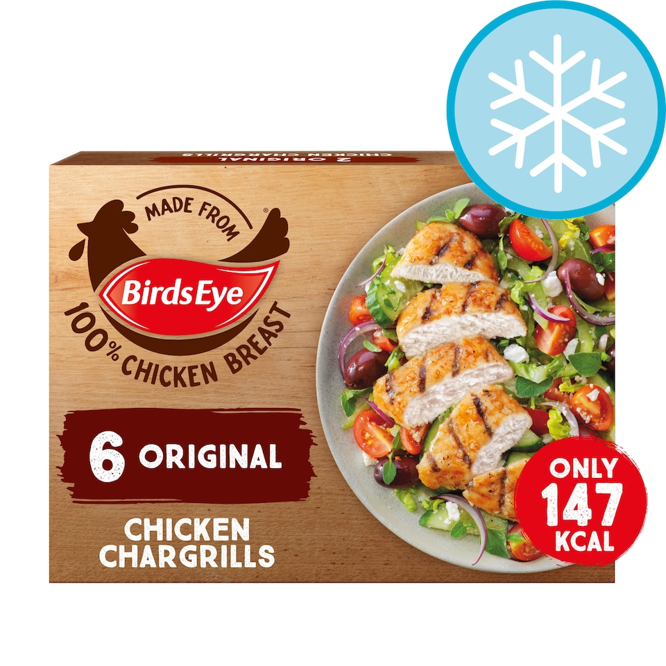 image 1 of Birds Eye Original Chicken Chargrills 6 Pack 510g