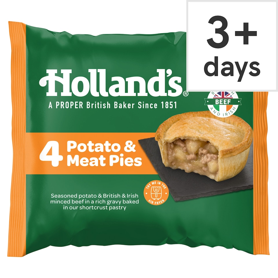 Hollands Holland's Potato & Meat Pies 4 Pack