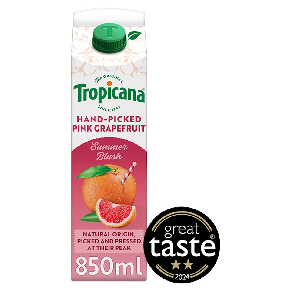 image 1 of Tropicana Sensations Pink Grapefruit Juice 850Ml