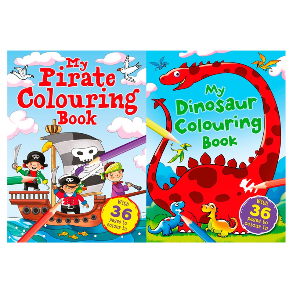 Dinosaur/Pirate Colouring Book