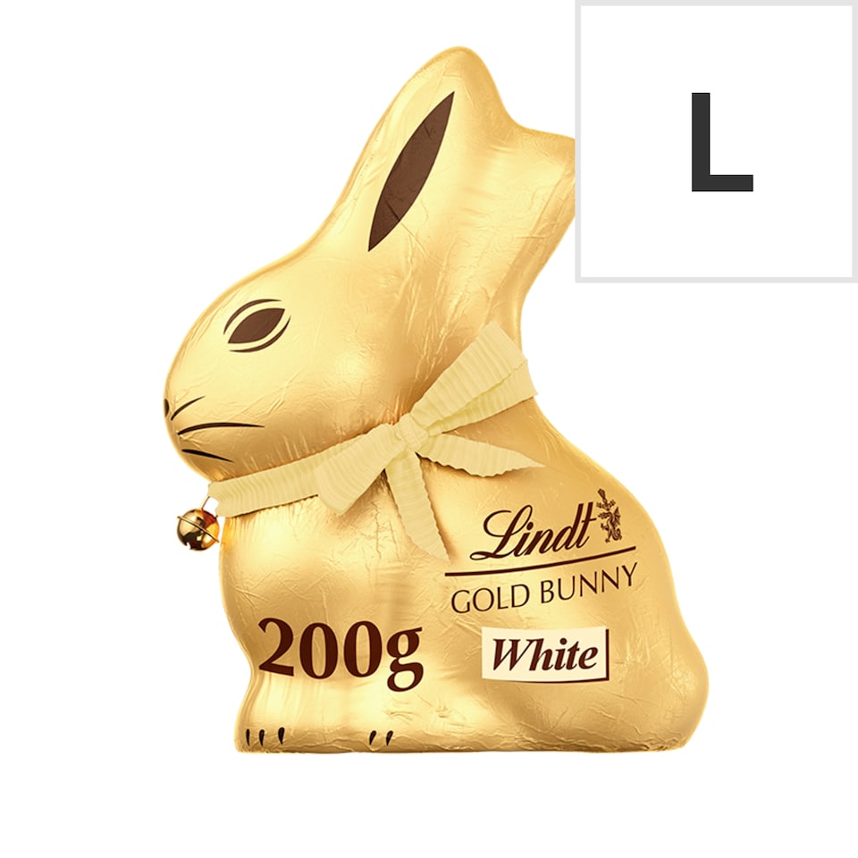 image 1 of Lindt Gold Bunny White Chocolate 200G