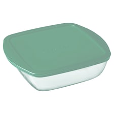 Pyrex Cook & store Light Green Square Storage Dish 2.2L