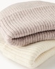 image 2 of F&F Girls 2-Pack Ribbed Beanie Hats in Multi