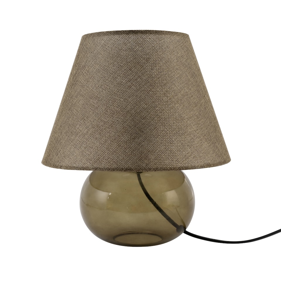 F&F Home Green Glass Table Lamp