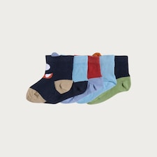 F&F Baby 5-Pack Face Socks in Multi
