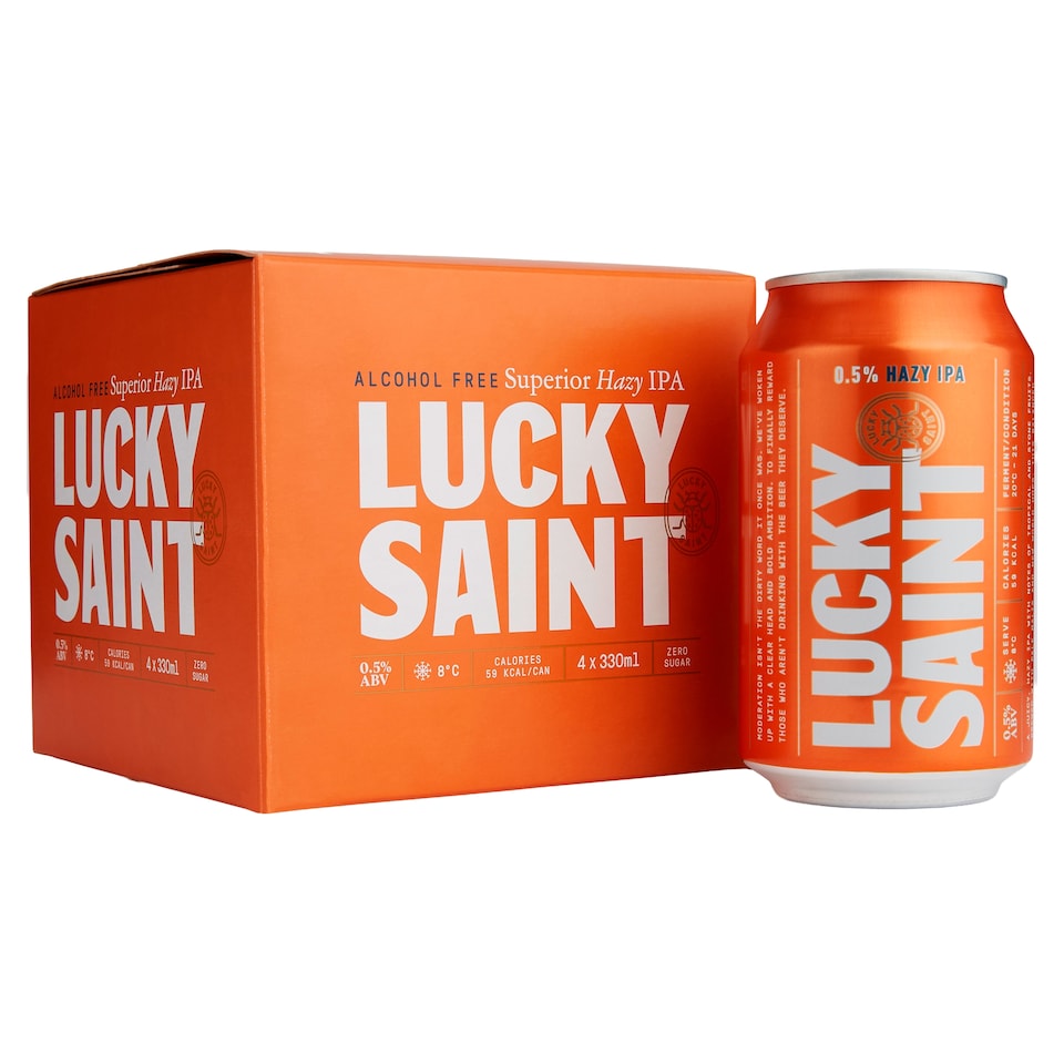 Lucky Saint Alcohol Free Hazy IPA 4x330ml
