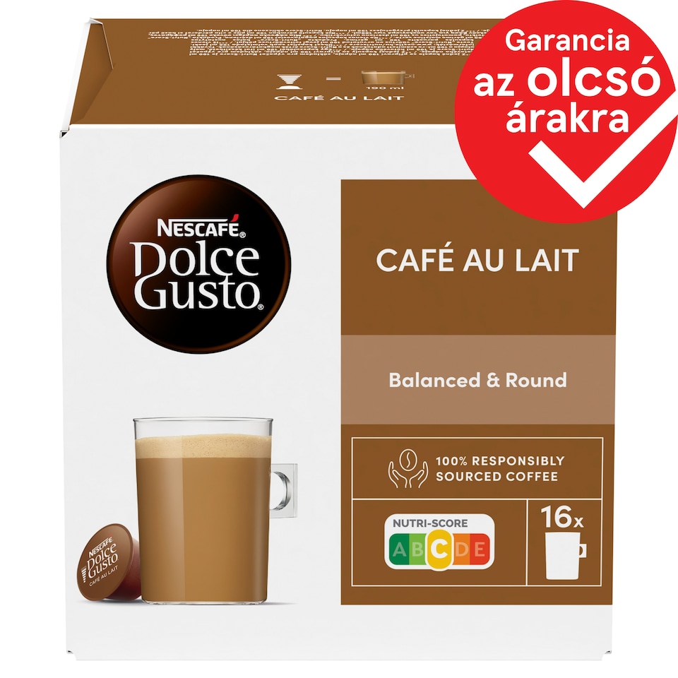 NESCAFÉ Dolce Gusto Café au Lait Coffee Pods 16 pcs/16 Cups 160 g